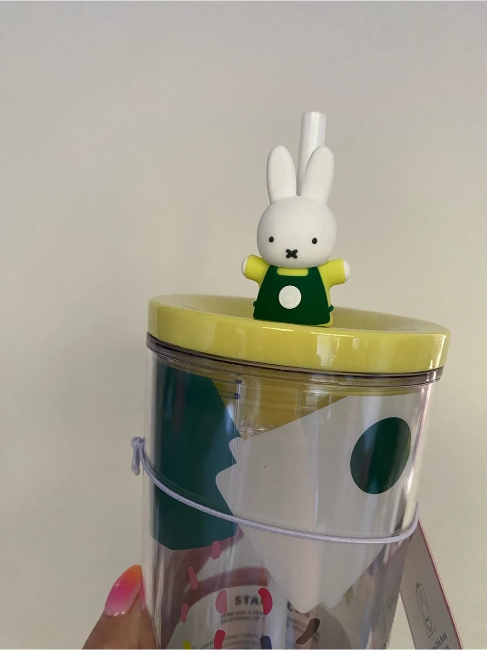 Miffy x Starbucks Water Cup with straw